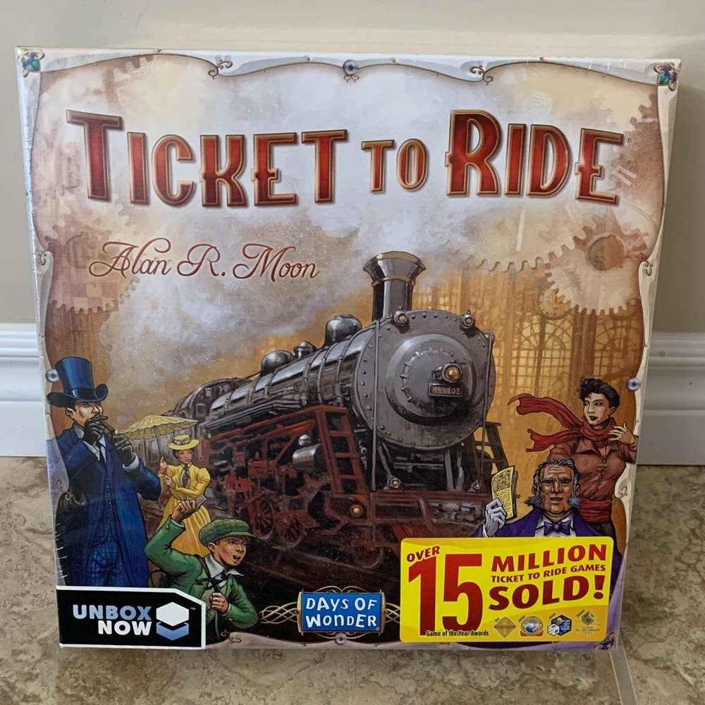 Ticket to Ride NEW sealed Board Game retired cover art box Train Moon